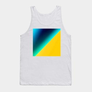 blue green yellow abstract texture art Tank Top